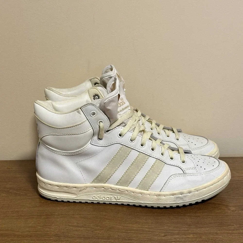 Vintage Adidas Tourney High Men's 7 Made‎ In France Sneakers Unworn 1980's NWOB